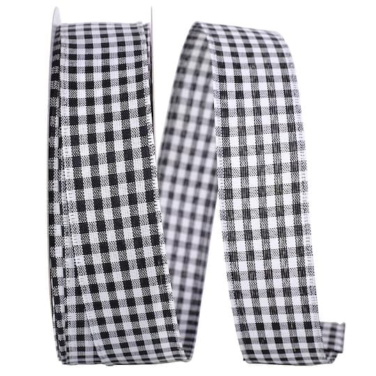 Reliant 1.5" x 50yd. Great Gingham Wired Ribbon